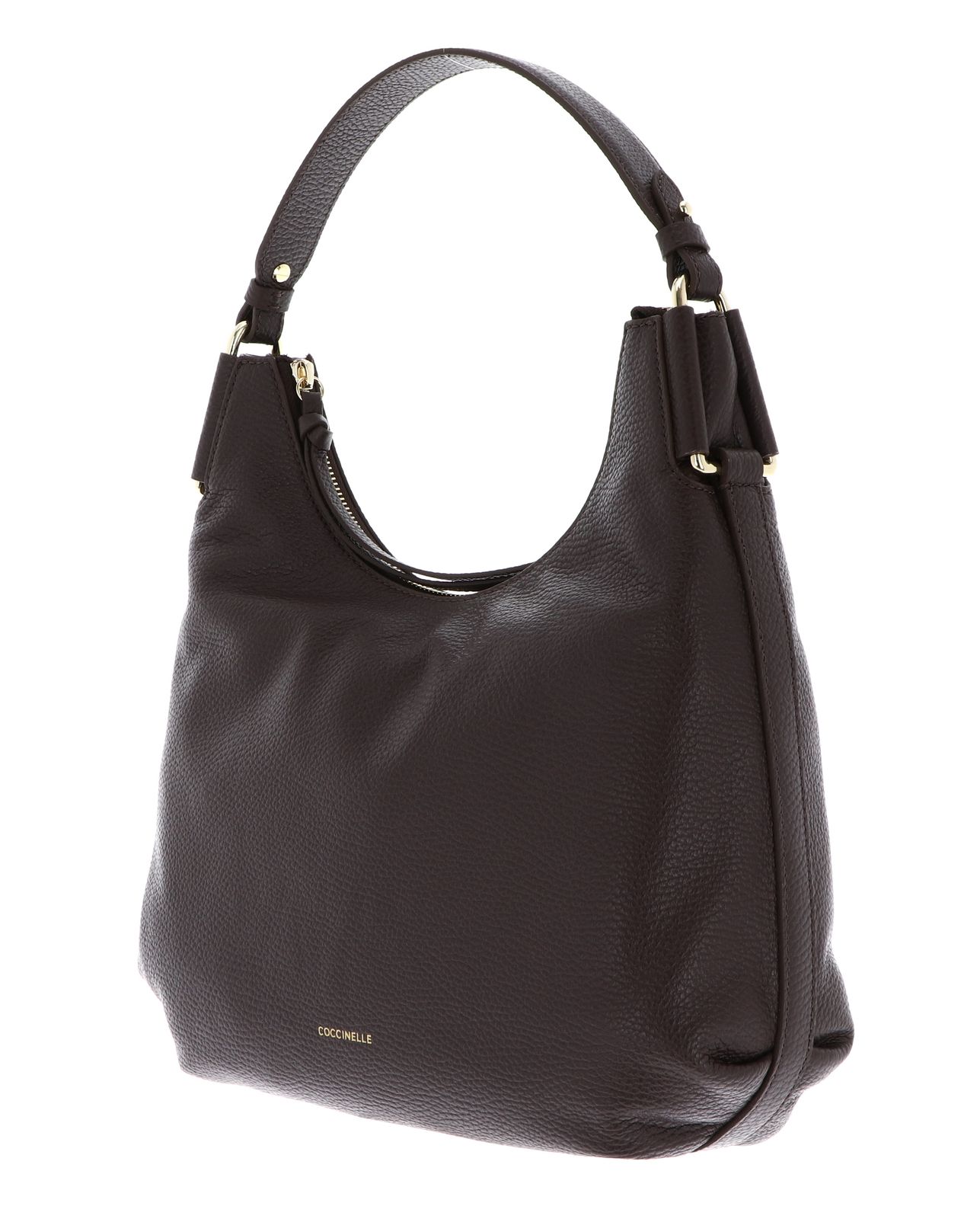 COCCINELLE Rebekka Handbag Grained Leather Brunette COCCINELLE Rebekka Handbag Grained Leather Brunette