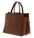 COCCINELLE Arlettis Signature Handbag Grained Leather Cognac COCCINELLE Arlettis Signature Handbag Grained Leather Cognac