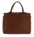 COCCINELLE Arlettis Signature Handbag Grained Leather Cognac COCCINELLE Arlettis Signature Handbag Grained Leather Cognac
