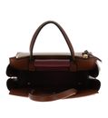 COCCINELLE Arlettis Signature Handbag Grained Leather Cognac COCCINELLE Arlettis Signature Handbag Grained Leather Cognac