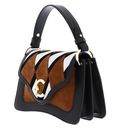 COCCINELLE C-Me N.Geo.Pat Handbag Multi Cognac / Noir COCCINELLE C-Me N.Geo.Pat Handbag Multi Cognac / Noir