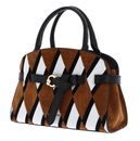 COCCINELLE Sabine Handbag N.Geo.Pat Multi Cognac / Noir COCCINELLE Sabine Handbag N.Geo.Pat Multi Cognac / Noir