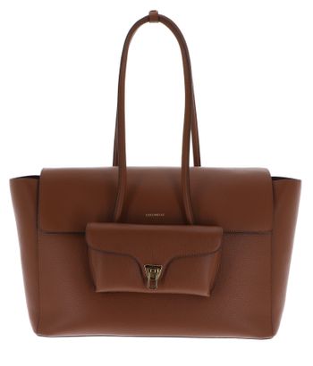 COCCINELLE Double Beat Shopper Cognac