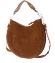 COCCINELLE Sunup Handbag Suede Leather Cognac COCCINELLE Sunup Handbag Suede Leather Cognac