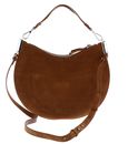 COCCINELLE Sunup Handbag Suede Leather Cognac COCCINELLE Sunup Handbag Suede Leather Cognac