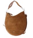 COCCINELLE Sunup Handbag Suede Leather Cognac COCCINELLE Sunup Handbag Suede Leather Cognac