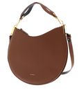COCCINELLE Sunup Handbag Double Grainy Leather Cognac / Noir COCCINELLE Sunup Handbag Double Grainy Leather Cognac / Noir