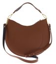 COCCINELLE Sunup Handbag Double Grainy Leather Cognac / Noir COCCINELLE Sunup Handbag Double Grainy Leather Cognac / Noir