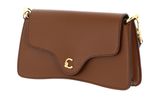 COCCINELLE C-Me Calf Hi-Tech Crossbody Bag Cognac COCCINELLE C-Me Calf Hi-Tech Crossbody Bag Cognac