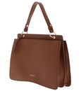 COCCINELLE C-Me Handbag Grained Leather Cognac COCCINELLE C-Me Handbag Grained Leather Cognac
