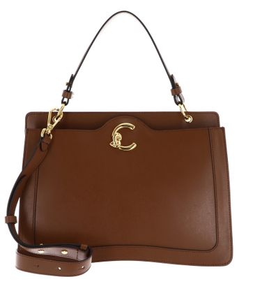 COCCINELLE C-Me Calf Handbag Cognac