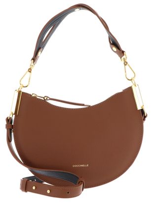COCCINELLE Sunup Shoulder Bag Cognac / Noir