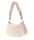 COCCINELLE Merveille Synthetic Fur Mini Bag Natural / Rosette COCCINELLE Merveille Synthetic Fur Mini Bag Natural / Rosette