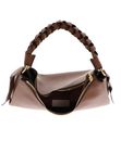 COCCINELLE Boheme Grana Double Shoulder Bag L Cognac / Noir