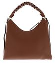 COCCINELLE Boheme Grana Double Shoulder Bag L Cognac / Noir