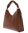 COCCINELLE Boheme Grana Double Shoulder Bag L Cognac / Noir