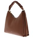 COCCINELLE Boheme Grana Double Shoulder Bag L Cognac / Noir