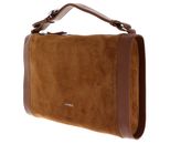 COCCINELLE Elinor Suede Bimaterial Handbag Cognac / Cognac COCCINELLE Elinor Suede Bimaterial Handbag Cognac / Cognac