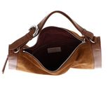 COCCINELLE Elinor Suede Bimaterial Handbag Cognac / Cognac COCCINELLE Elinor Suede Bimaterial Handbag Cognac / Cognac