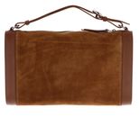 COCCINELLE Elinor Suede Bimaterial Handbag Cognac / Cognac COCCINELLE Elinor Suede Bimaterial Handbag Cognac / Cognac