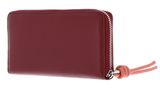 COCCINELLE Metallic Soft Wallet Grained Leather Ribes / Pink Clay COCCINELLE Metallic Soft Wallet Grained Leather Ribes / Pink Clay