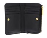 COCCINELLE Metallic Shiny Wrinkled Wallet Noir COCCINELLE Metallic Shiny Wrinkled Wallet Noir