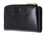 COCCINELLE Metallic Shiny Wrinkled Wallet Noir COCCINELLE Metallic Shiny Wrinkled Wallet Noir