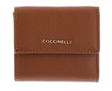 COCCINELLE Metallic Soft Wallet Grained Leather Cognac COCCINELLE Metallic Soft Wallet Grained Leather Cognac