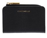 COCCINELLE Metallic Lizard Credit Card Holder Noir COCCINELLE Metallic Lizard Credit Card Holder Noir