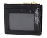 COCCINELLE Metallic Shiny Wrinkled Card Holder Noir COCCINELLE Metallic Shiny Wrinkled Card Holder Noir