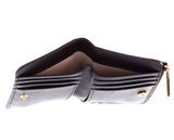 COCCINELLE Metallic Shiny Wrinkled Wallet Prune COCCINELLE Metallic Shiny Wrinkled Wallet Prune