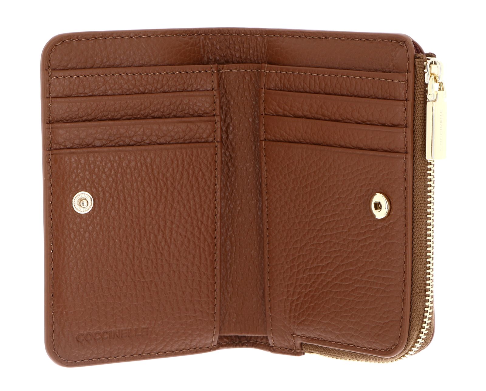 COCCINELLE Metallic Soft Wallet Cognac COCCINELLE Metallic Soft Wallet Cognac