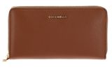 COCCINELLE Metallic Soft Wallet Grained Leather Cognac COCCINELLE Metallic Soft Wallet Grained Leather Cognac