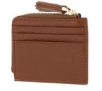COCCINELLE Tassel Credit Card Holder Cognac COCCINELLE Tassel Credit Card Holder Cognac