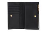 COCCINELLE Metallic Shiny Wrinkled Wallet Noir COCCINELLE Metallic Shiny Wrinkled Wallet Noir