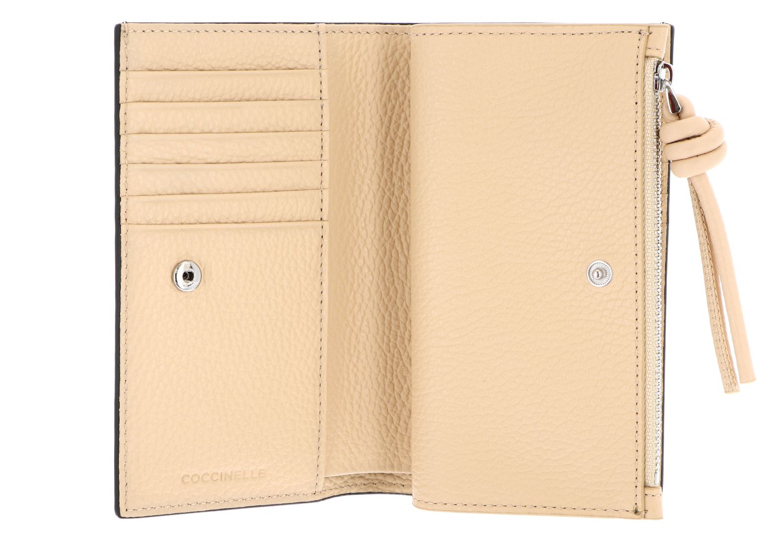 COCCINELLE Myrtha Maxi Log Wallet Noir / Betulla COCCINELLE Myrtha Maxi Log Wallet Noir / Betulla