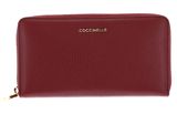 COCCINELLE Metallic Soft Wallet Grained Leather Ribes COCCINELLE Metallic Soft Wallet Grained Leather Ribes