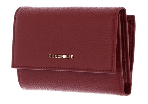 COCCINELLE Metallic Soft Wallet Grainy Leather Ribes