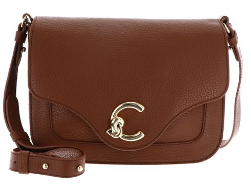 COCCINELLE C-Me Crossbody Bag Cognac