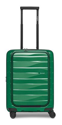 Bergpfeil Travel Cabin Trolley With Front Pocket S+ Emerald Green Metallic