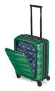 Bergpfeil Travel Cabin Trolley With Front Pocket S+ Emerald Green Metallic