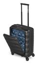 Bergpfeil Travel Cabin Trolley With Front Pocket S+ Black Night Metallic