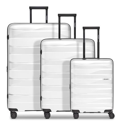 Bergpfeil Travel Trolley Set 3-teilig Ice White Metallic