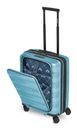 Bergpfeil Travel Cabin Trolley With Front Pocket S+ Glacier Blue Metallic Bergpfeil Travel Cabin Trolley With Front Pocket S+ Glacier Blue Metallic