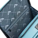 Bergpfeil Travel Cabin Trolley With Front Pocket S+ Glacier Blue Metallic Bergpfeil Travel Cabin Trolley With Front Pocket S+ Glacier Blue Metallic