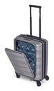Bergpfeil Travel Cabin Trolley With Front Pocket S+ Arctic Silver Metallic