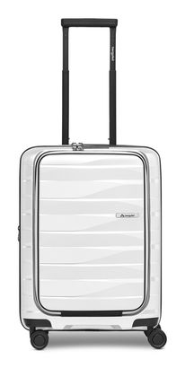 Bergpfeil Travel Cabin Trolley With Front Pocket S+ Ice White Metallic Bergpfeil Travel Cabin Trolley With Front Pocket S+ Ice White Metallic