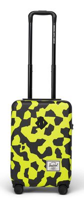 Herschel Heritage Hardshell Carry On Trolley S Shadow Pixel Lime Punch