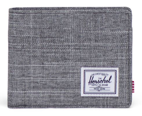 Herschel Roy RFID Coin Wallet Raven Crosshatch