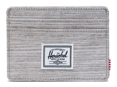 Herschel Charlie Card Holder Light Grey Crosshatch